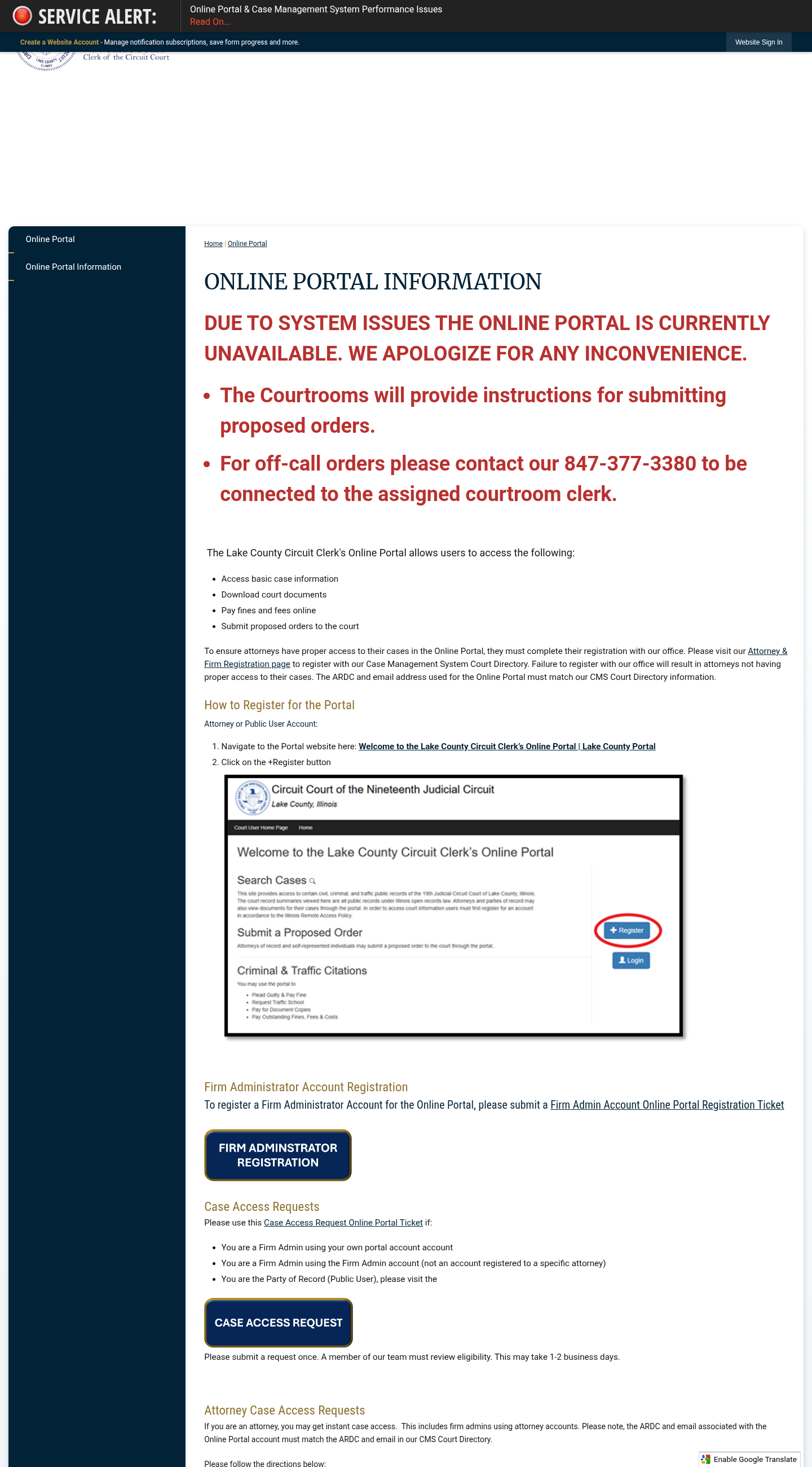 Lake County eCourt Interface Failure After Repeated Preservation Notices visual reference